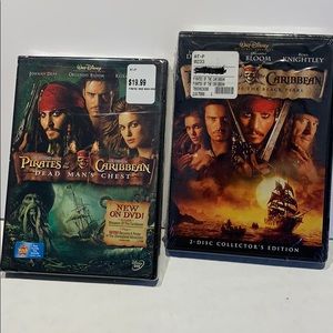 REDUCED  2 Pirates of the Caribbean DVD's NWT